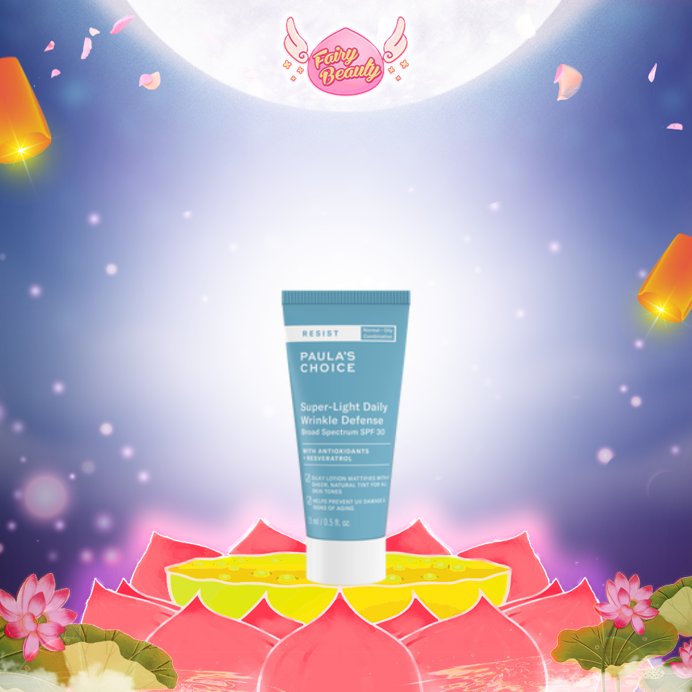 Kem Chống Nắng Vật Lý Cho Da Dầu Lão Hóa Paula's Choice Resist Super - Light Daily Wrinkle Defence 60ml