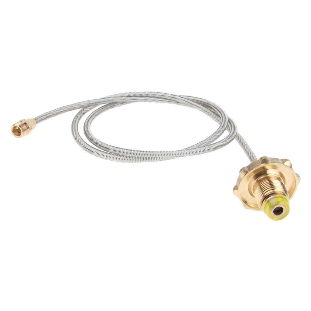 Camping Stove High-Pressure Propane Hose And Adapter For Flat Gas Tank