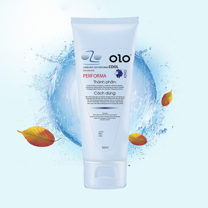 Gel bôi trơn OZO Lubricant Performa Cool mát lạnh, kéo dài thời gian quan hệ - Tuýp 75ml