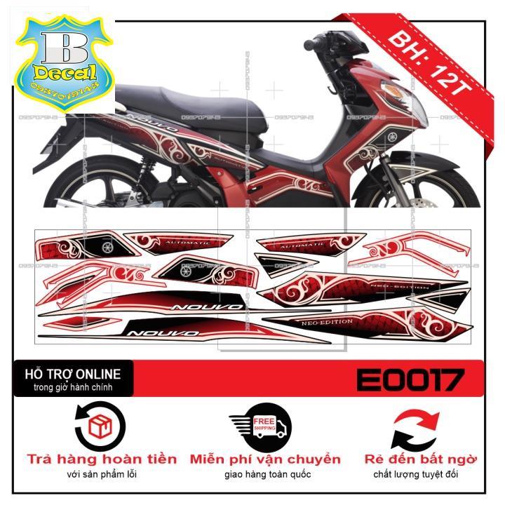 Tem rời dành cho NOUVO 2,3 ZIN ĐỎ ĐEN