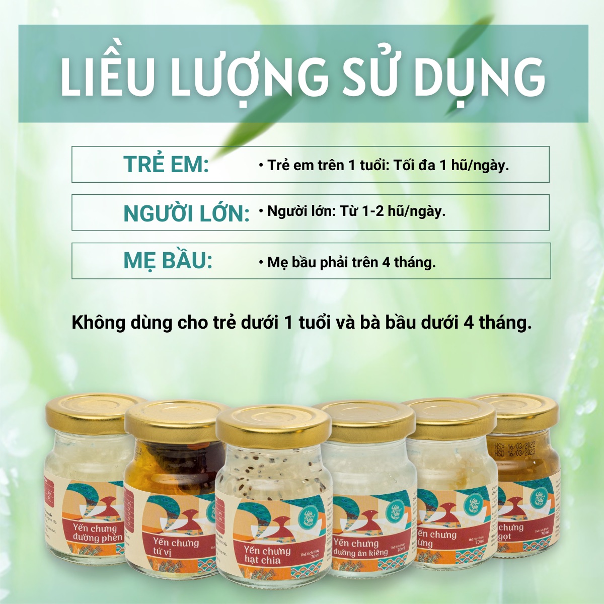 Yến Thị-Gói 50 hũ tiết kiệm-30% yến, hũ 70ml