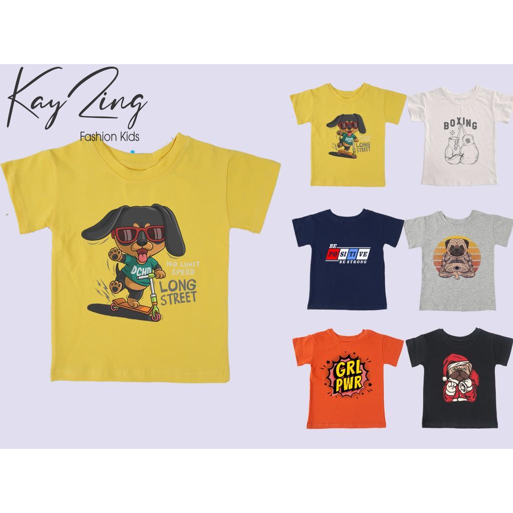 Áo thun trẻ em nam cotton 100% các màu : Mã 043