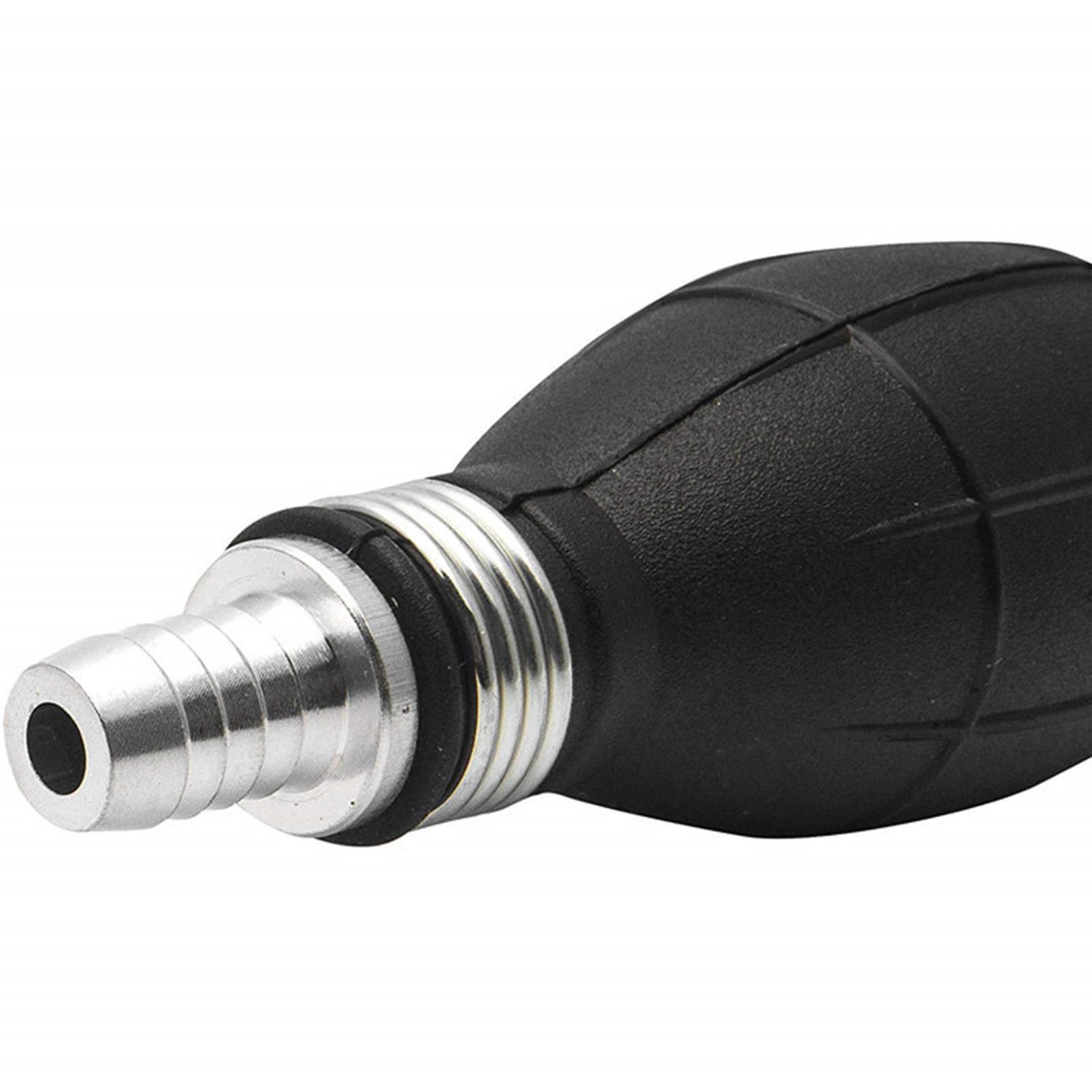 Fuel Transfer Siphon Pump Kit Rubber Oil Extractor&PVC Hose&Hose Retainer Clip&Shut-Off Clip&Brass Weight/Extender