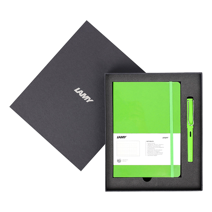 Gift Set Lamy Notebook A5 Softcover Green+ Lamy Safari Green - GSNSa0010