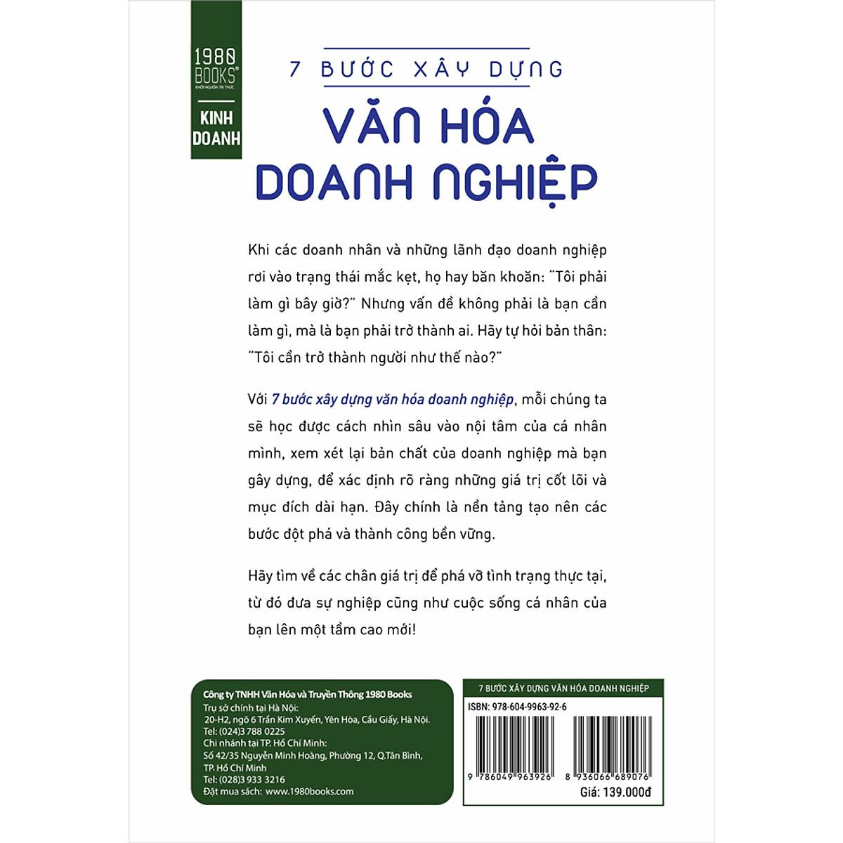 7 Bước Xây Dựng Văn Hóa Doanh Nghiệp - Bản Quyền