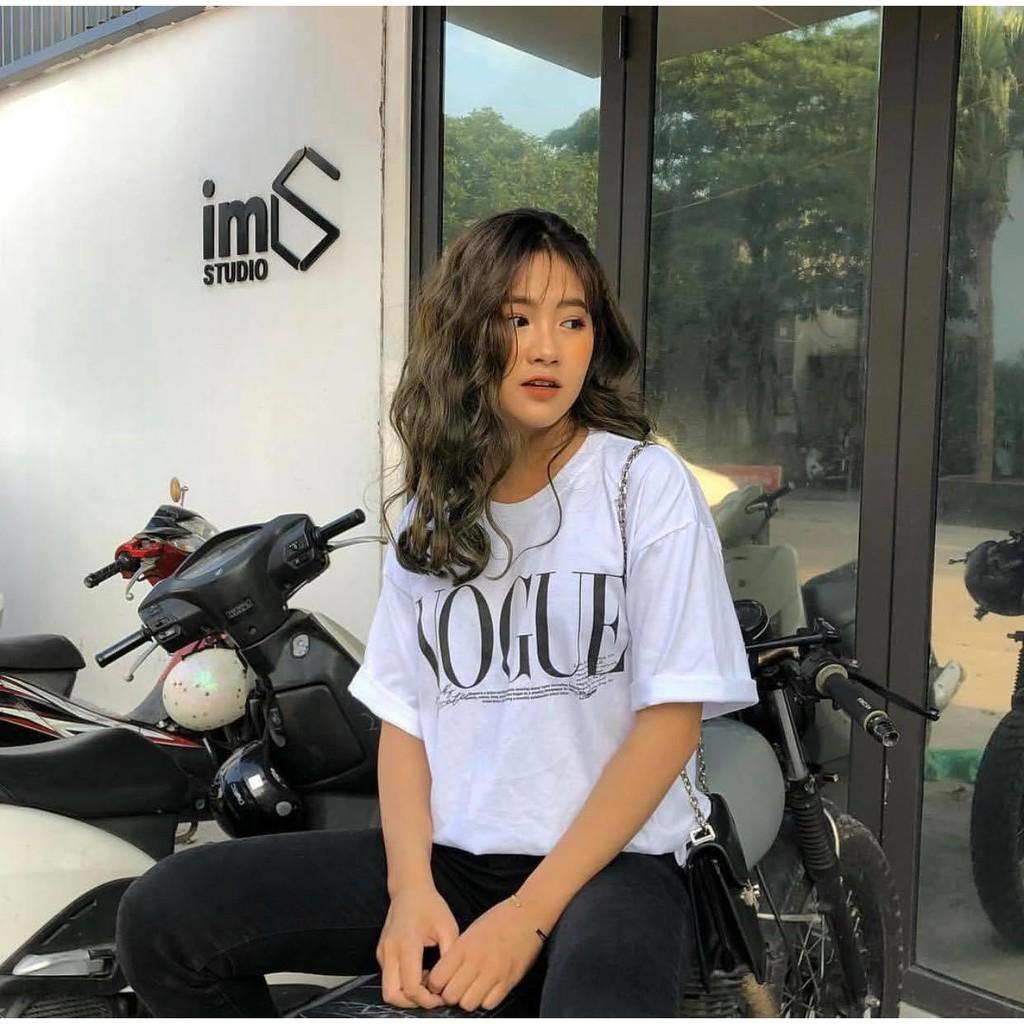 Áo Thun Nữ Tay Lỡ VOUGE HOTTREND - KÈM HÌNH THẬT