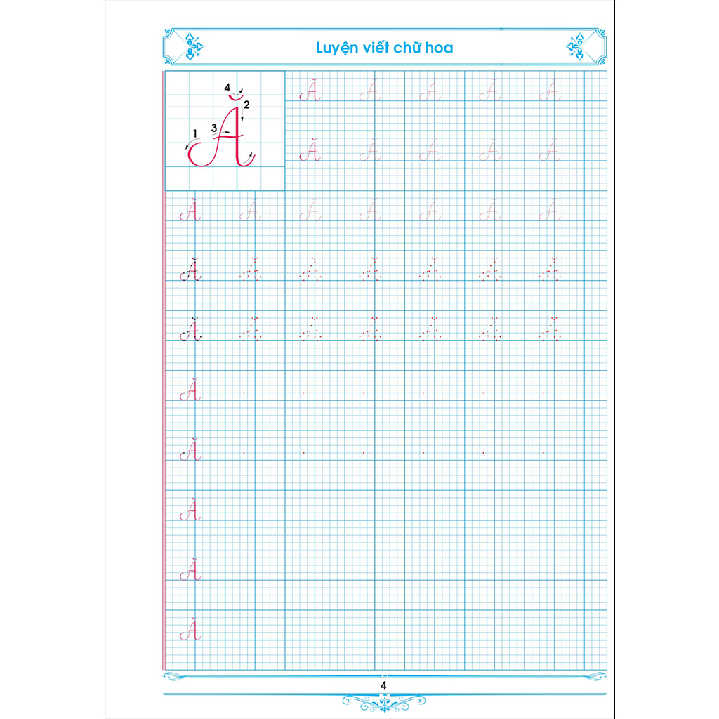 luyện Viết Chữ Đẹp (  Chữ Hoa - Chữ thường - Theo Chương Trình Mới)