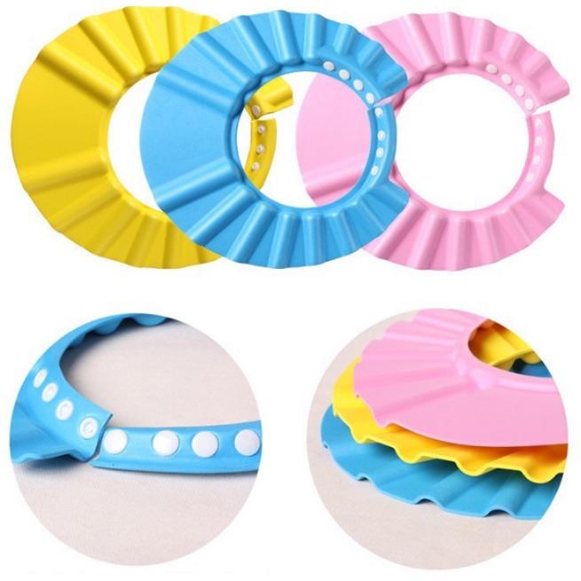 Mũ tắm cho bé - Nón Tắm chắn nước có vành che tai cho bé Duashop