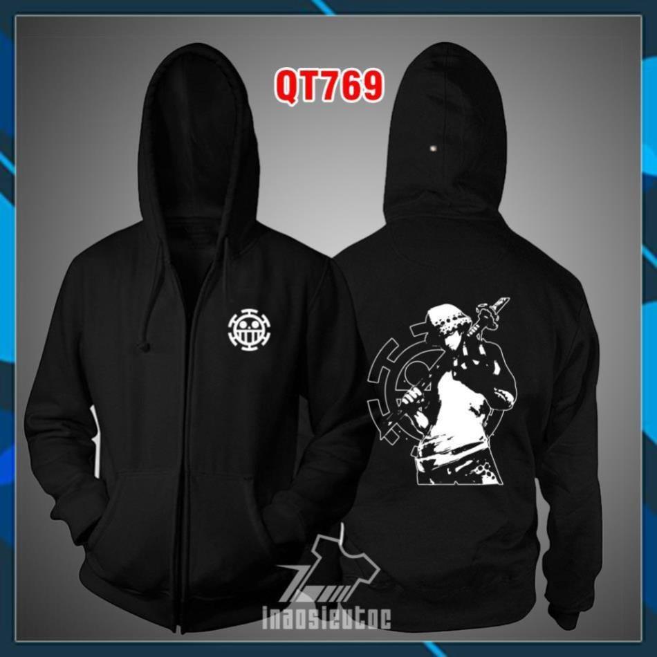 Áo khoác đen One Piece Law đẹp nhất rẻ chất lượng