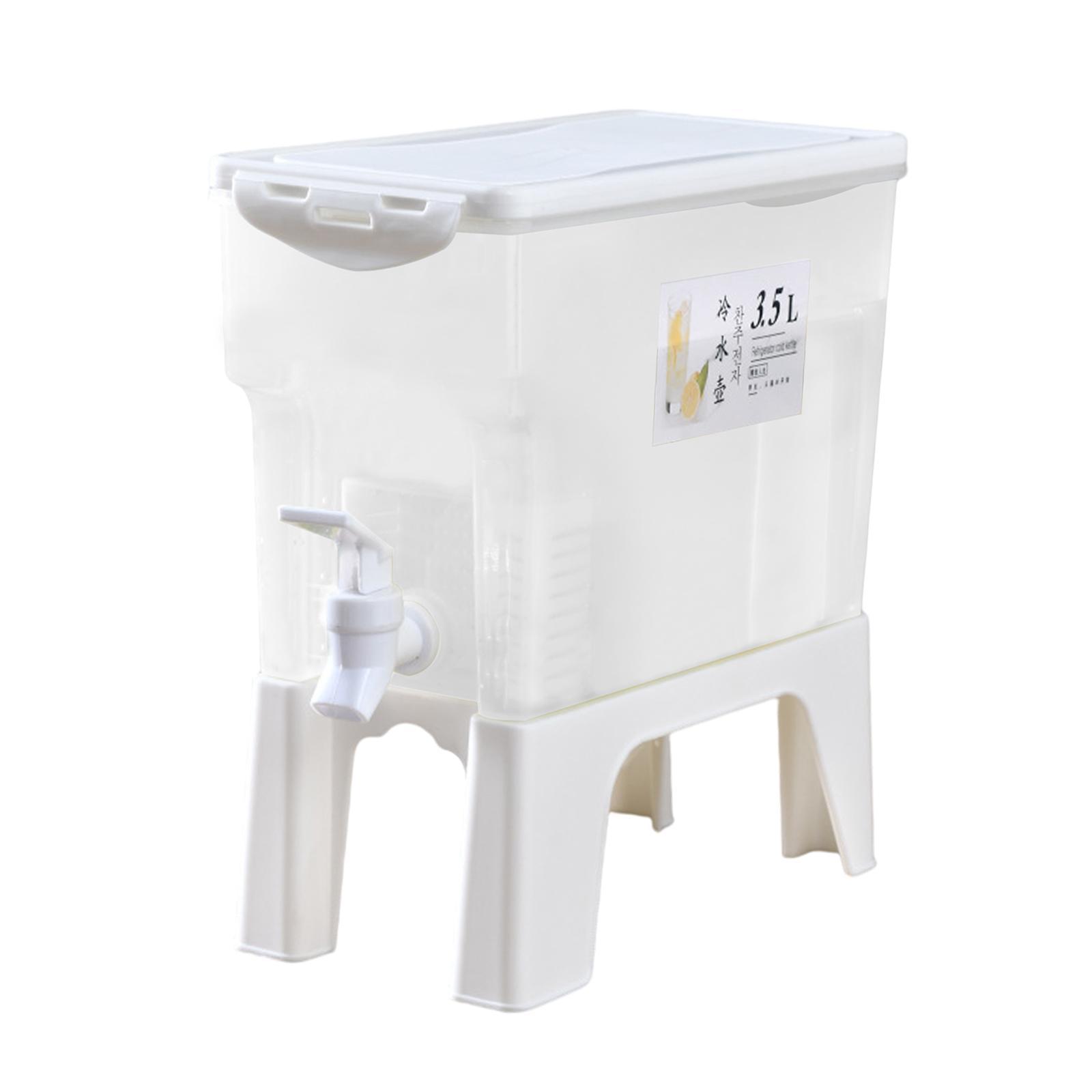 Refrigerator Beverage Dispenser with Tap Cold Water Jug Lemonade Container