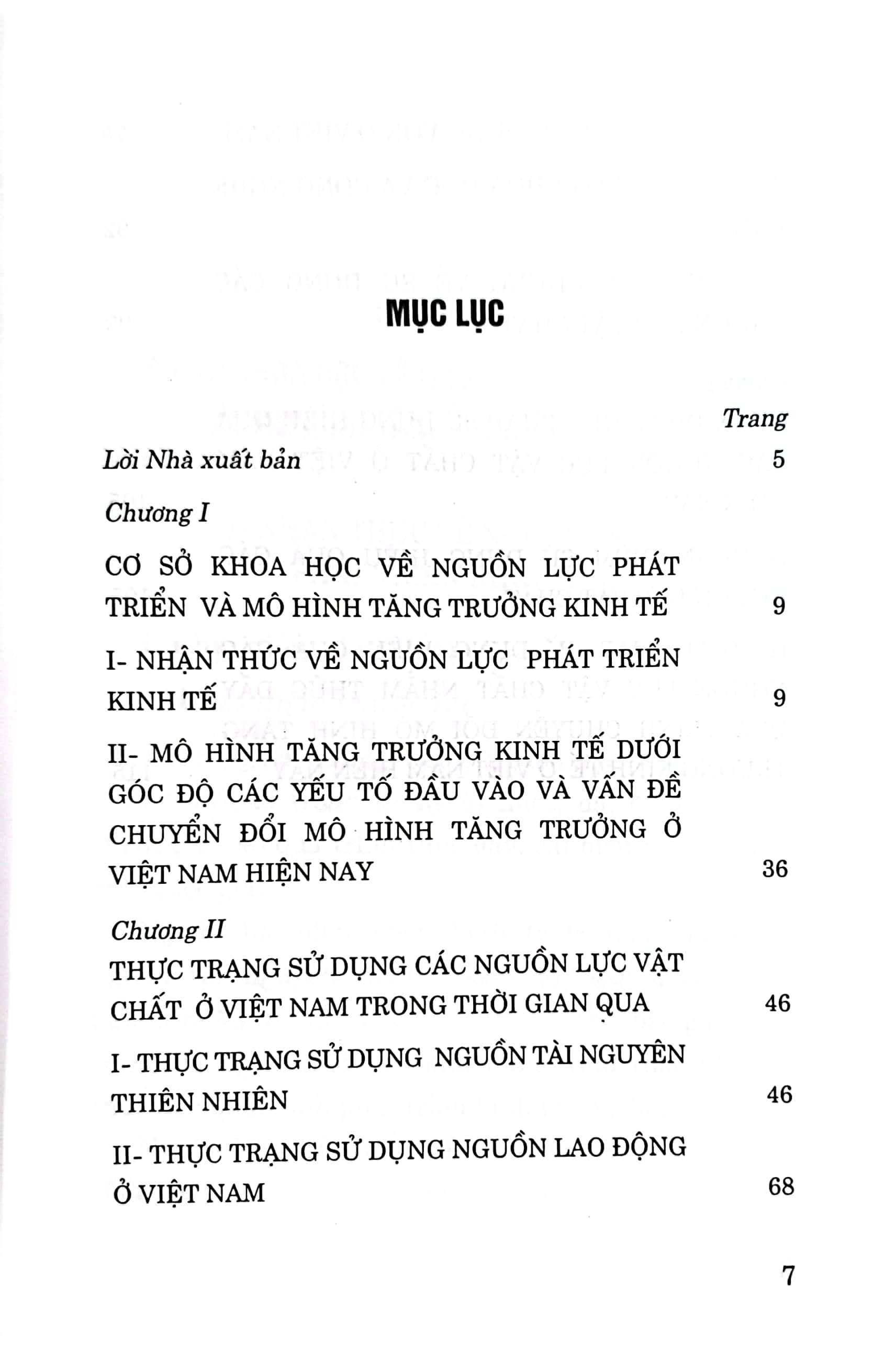 Sử dụng hiệu quả các nguồn lực vật chất chủ yếu trong quá trình chuyển đổi mô hình tăng trưởng kinh tế ở Việt Nam