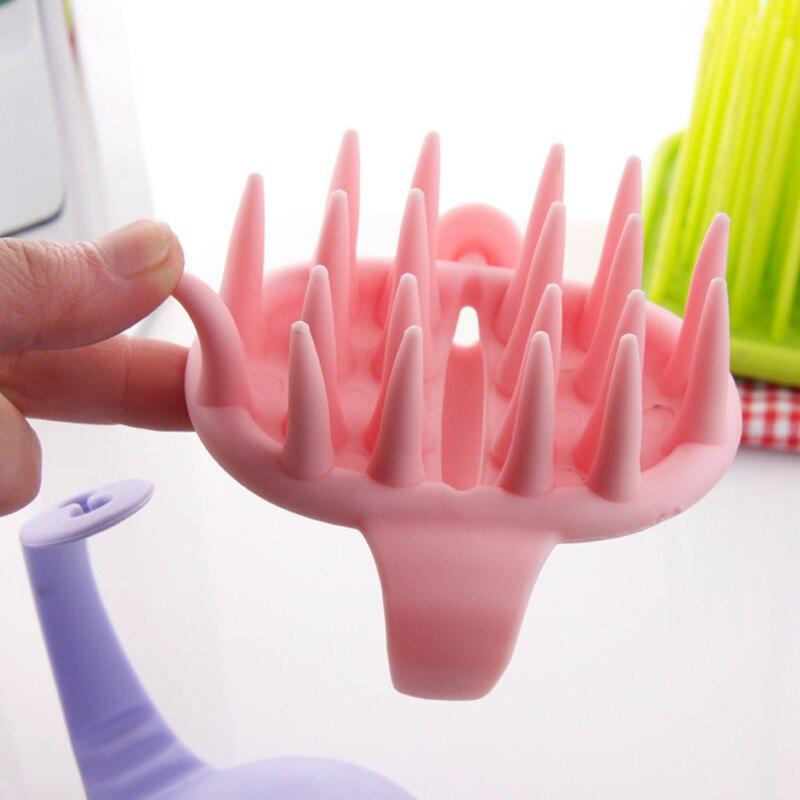 Massage Comb Cleaning Brush Creative Hangable Scalp Massage Soft Comb Shampoo Comb Household Head Massage Big Teeth Comb