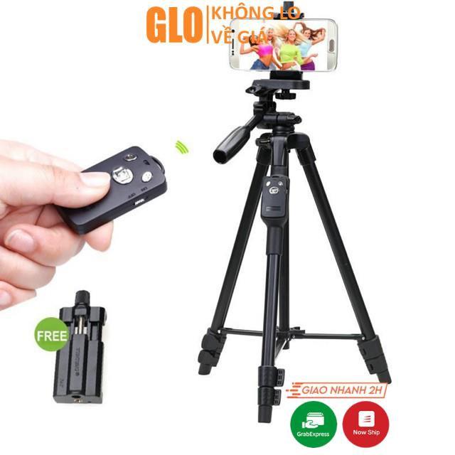 Gậy 3 Chân Tripod Yunteng 3388 Cao 1m50 + Remote Bluetooth