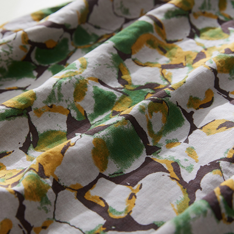 Đầm suông dáng dài hoạ tiết hoa nhí siêu đẹp- Đầm suông linen form rộng che khuyết điểm Đũi Việt
