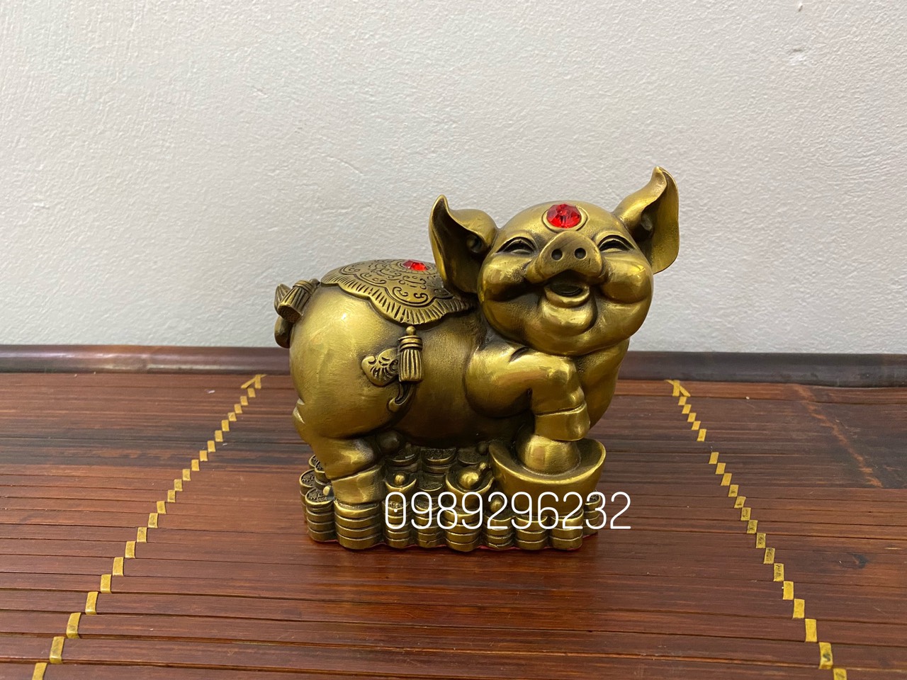 Tượng con heo Tài Lộc bằng đồng