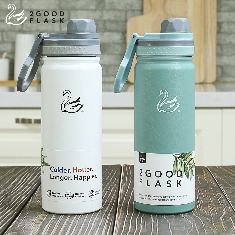 Bình giữ nhiệt Thép Không Gỉ 2GOOD Wide Mouth WM-02 (530ml) - Hàng Chính Hãng