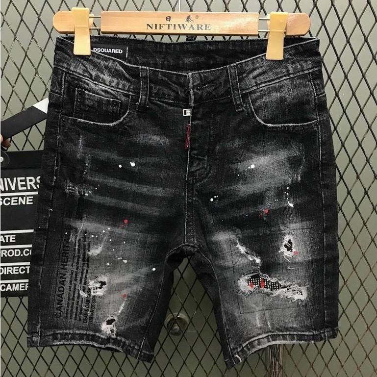 Quần short jean chất bò co giãn- quần lửng nam nhiều mẫu thời trang TINA ms235