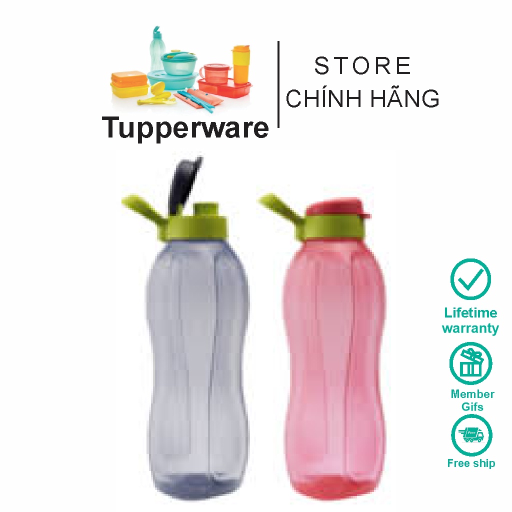 Bình nước Eco bottle 1.5L - Nhựa nguyên sinh. Hàng Chính Hãng Tupperware