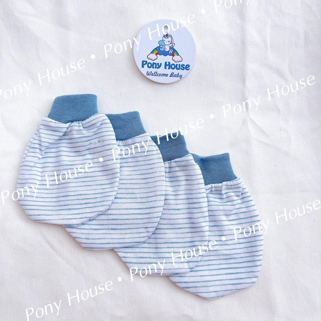 Bao Tay Mio - Set 2 Đôi Bao Tay Miomio Chất Cotton Mềm Mịn Cho Bé Sơ Sinh, Bé Trai, Bé Gái