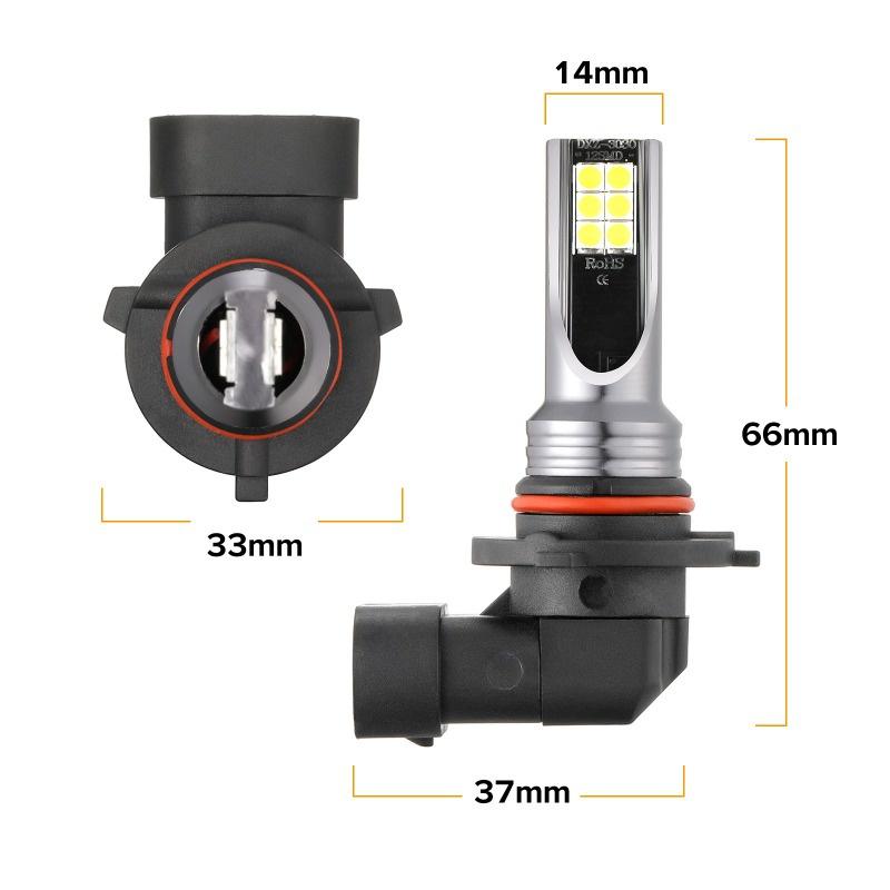 Đèn Pha LED H8 H9 H1 H3 H4 H7 H11 9005 HB3 9006 HB4 CSP Ánh Sáng Trắng 6000K Cho Xe Hơi