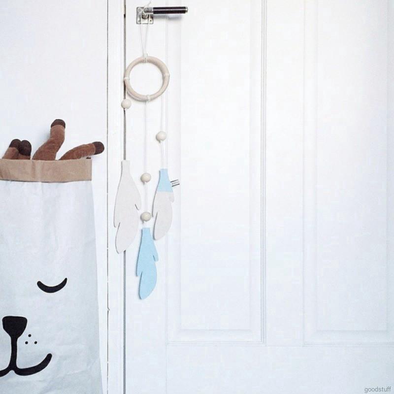 Lưới bắt giấc mơ Dream Catcher bằng gỗ có dây treo trang trí phòng