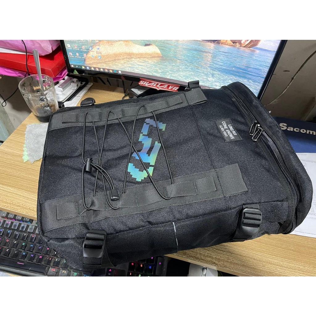 Balo LAPTOP 17INCH huy chương ruy băng Hottrent mosh mới có phản quang Shalla k1991