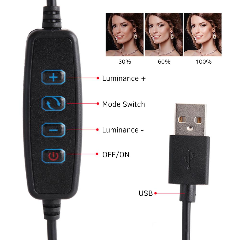 Vòng đèn Led 26 cm với giá đỡ 3 chân và giá đỡ điện thoại hỗ trợ chụp ảnh quay phim