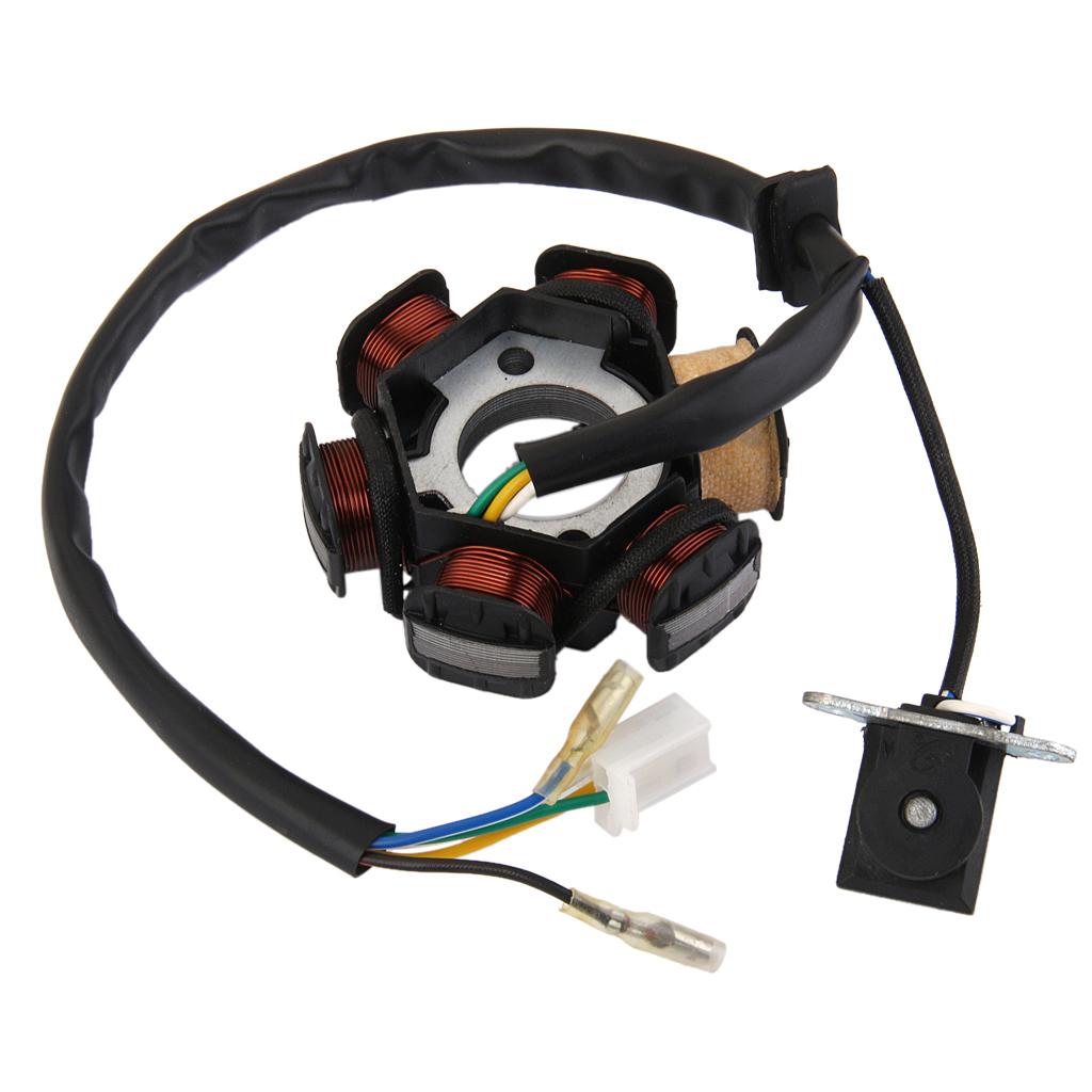 MAGNETO STATOR 6  POLE For  GY6 125cc 150cc SCOOTER ATV DIRT BIKE