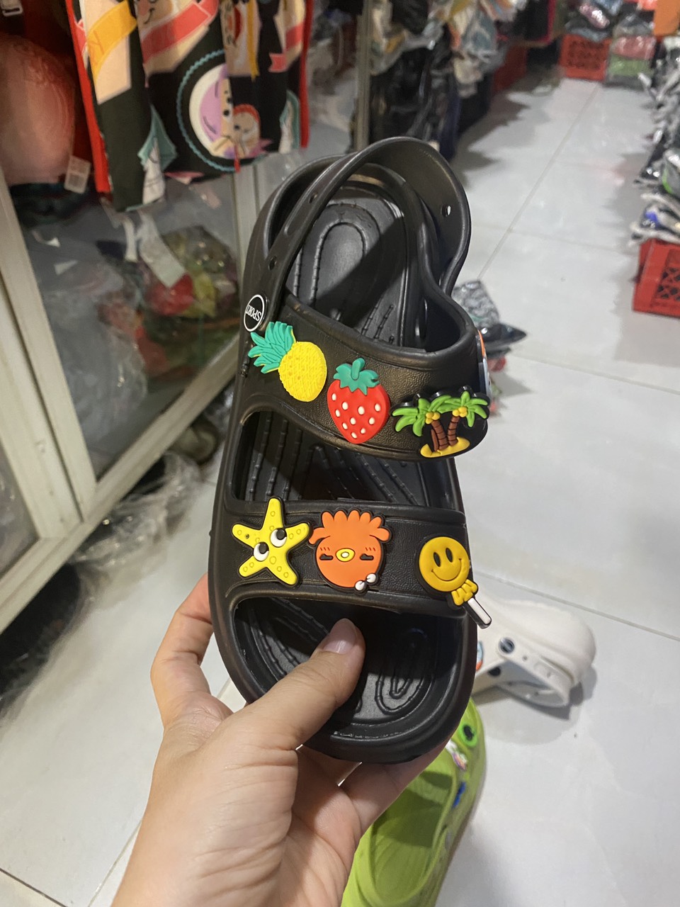 GIÀY SANDAL ĐẾ CAO 5CM SIÊU NHẸ 2 DÂY NỮ NHIỀU MÀU ĐẸP SIZE 36-40 KÈM STICKER ĐẸP