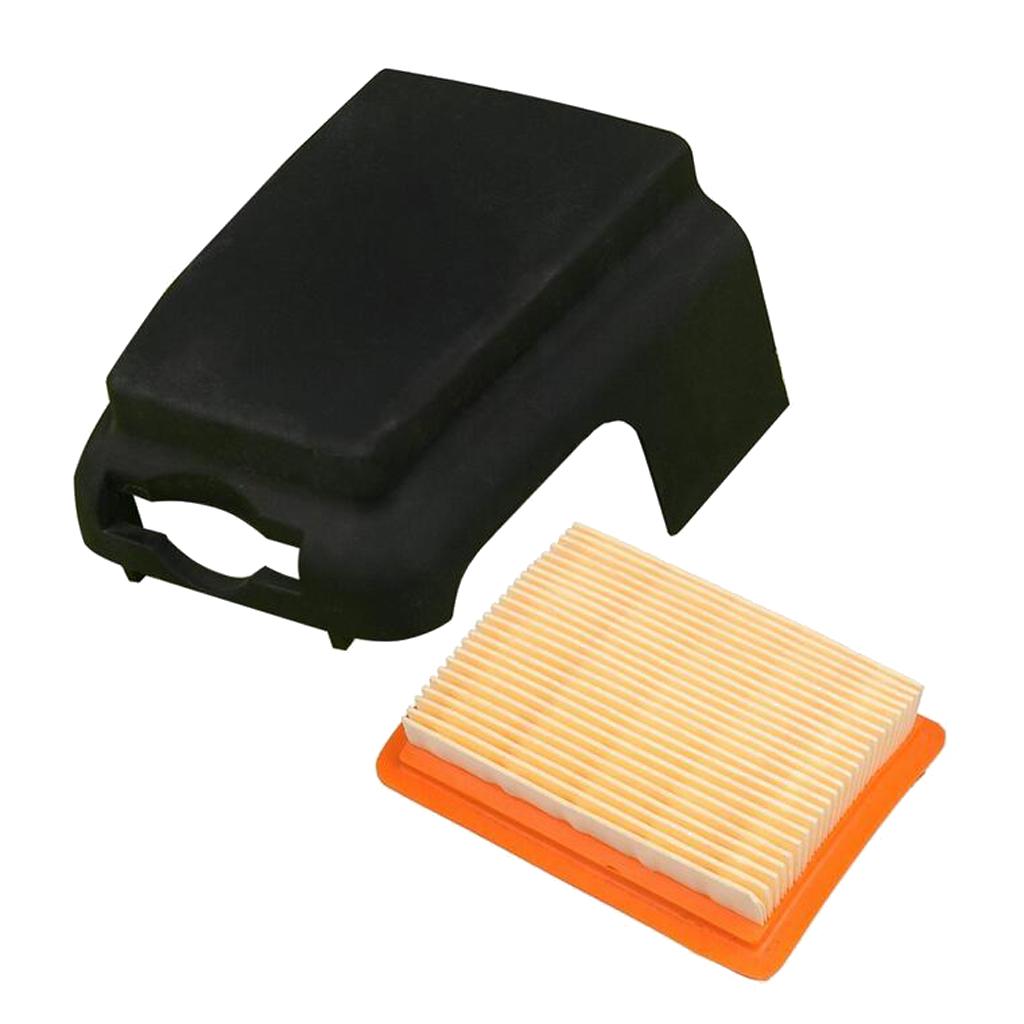 Replacement Air Filter with Filter Cover String Trimmer Kit for STIHL FS120