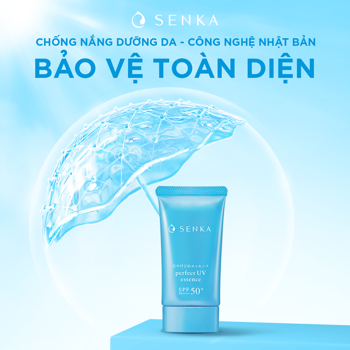 Kem chống nắng dạng tinh chất Senka Perfect UV Essence 50g