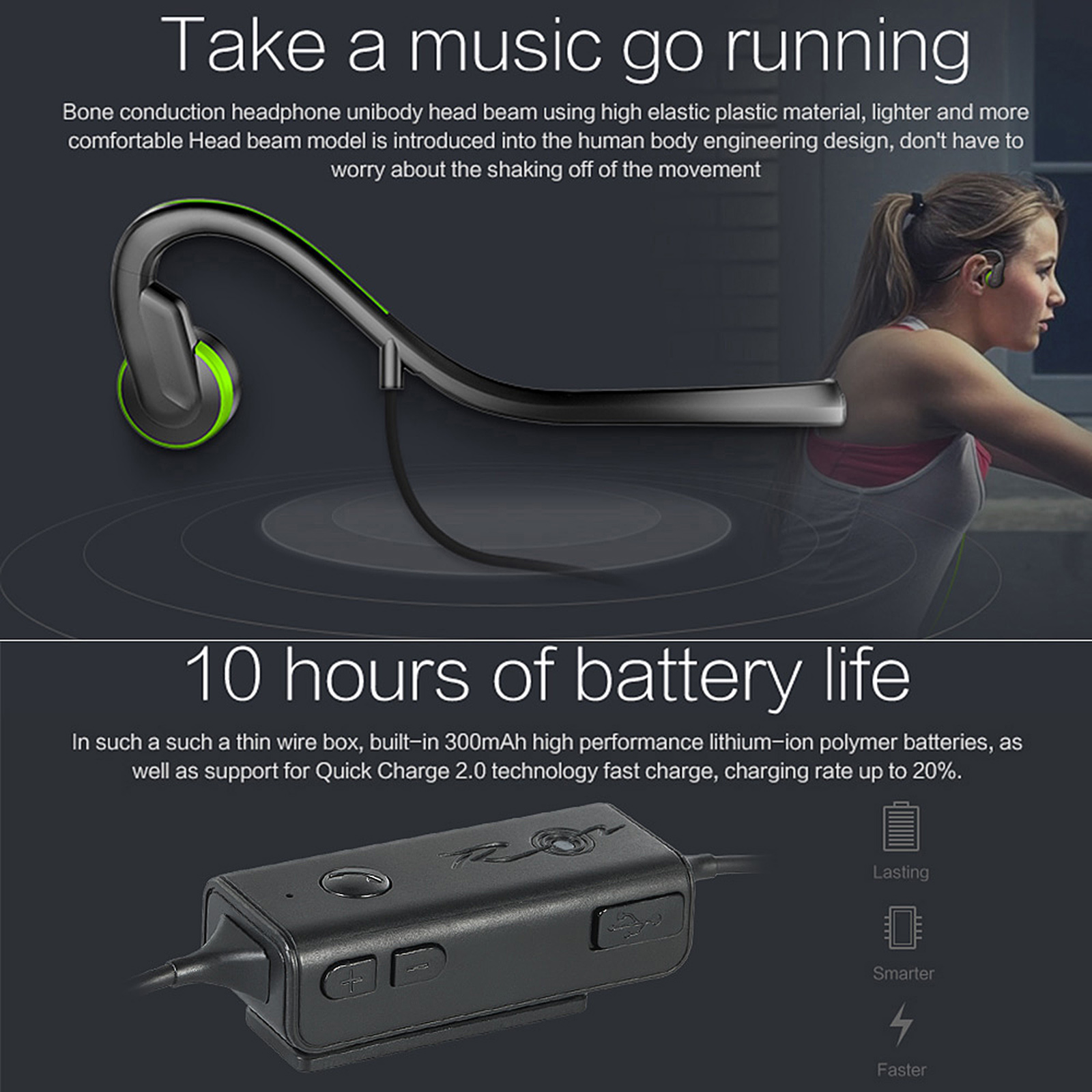 Tai nghe có dây thể thao ngoài trời giảm tiếng ồn