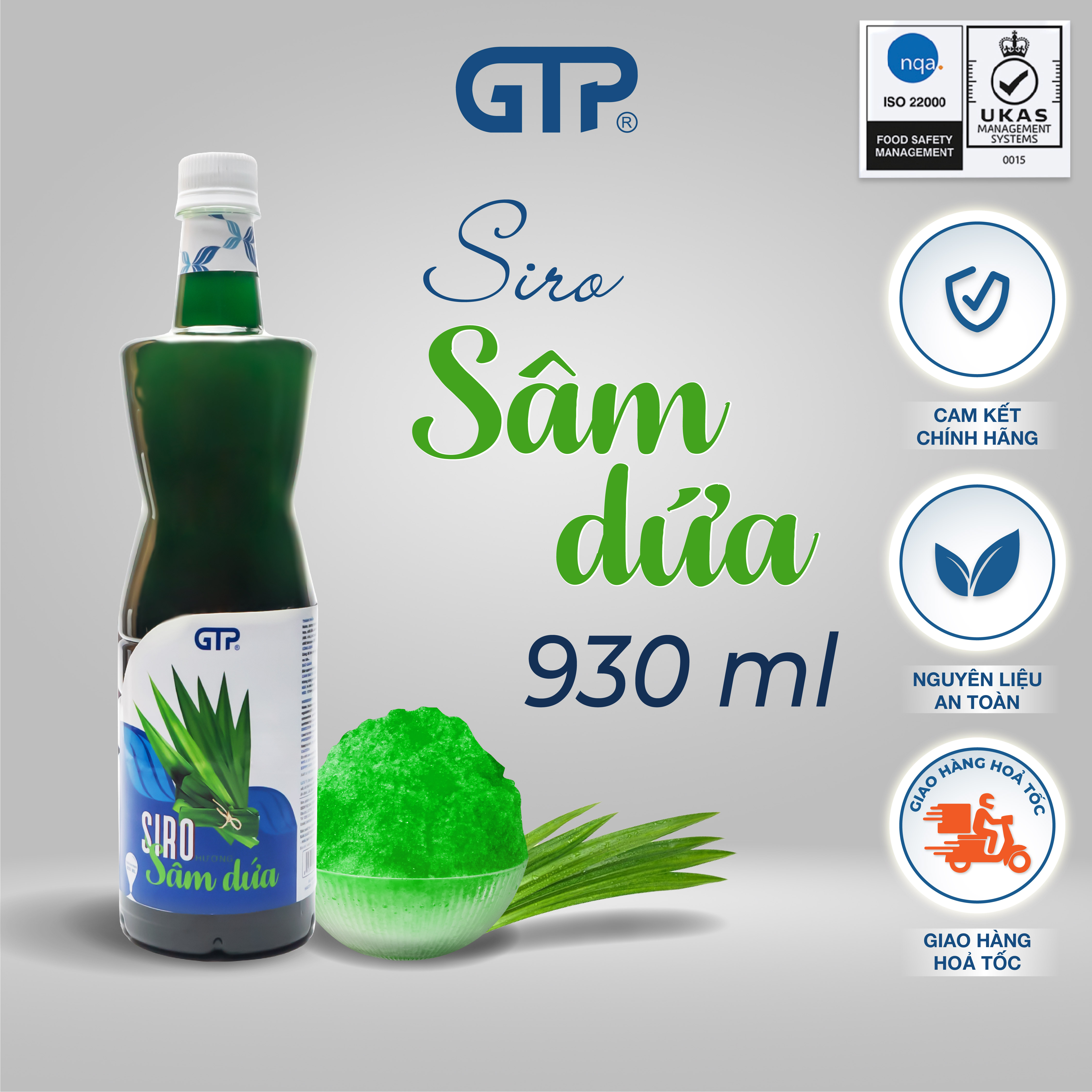 Siro GTP hương Việt Quất/ Trà xanh/ Sâm dứa