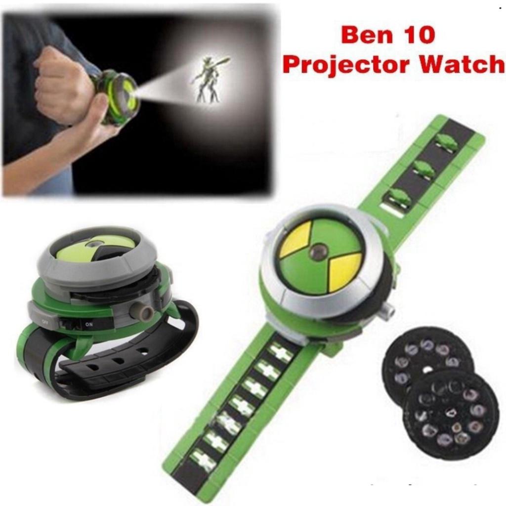 Đồng hồ chiếu hình ben 10 xịn - Đồng hồ phong cách phim hoạt hình Ben10 chiếu hình độc đáo cho trẻ