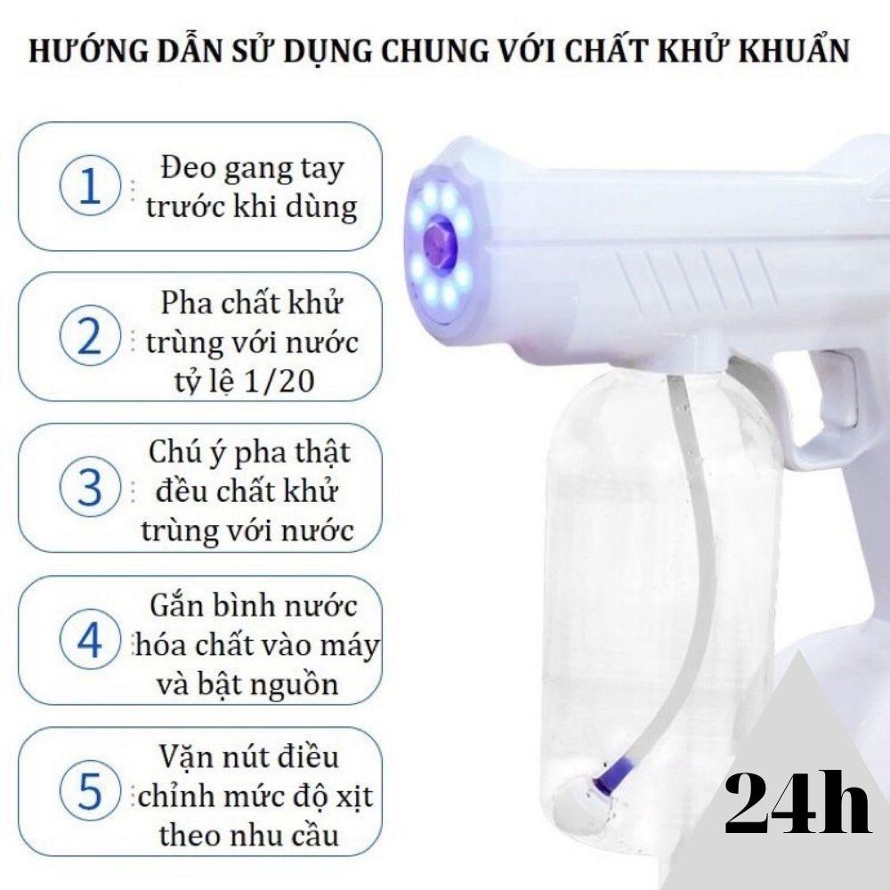 Máy Xịt Khử Khuẩn Nano Cầm Tay Atomizer, Dụng Cụ Phun Khử Trùng, Diệt Khuẩn- Tia UV Cao Cấp, An Toàn, tiện lợi