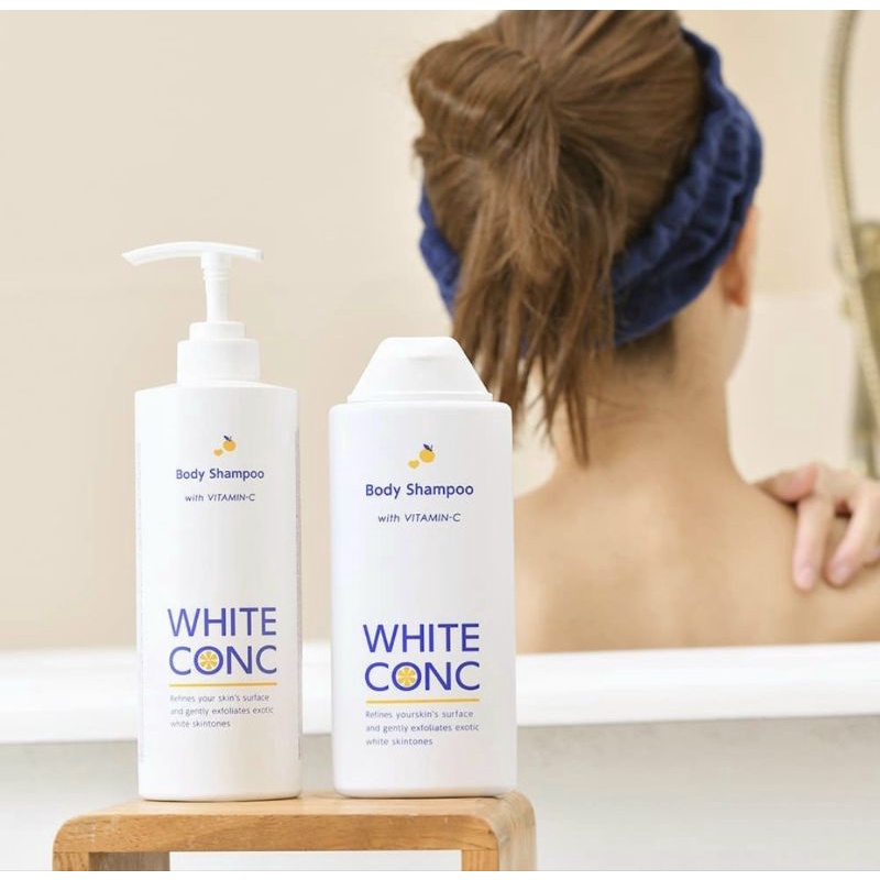 Sữa Tắm Dưỡng Trắng Da Toàn Thân White Conc Body Shampoo C II 360ml (Combo 360ml Và Set 24ml)