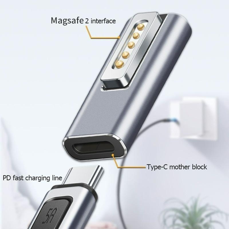 Đầu chuyển đổi sạc nhanh PD cổng USB C Type C Magsafe 2 thích hợp cho Macbook Pro Air Max 20W