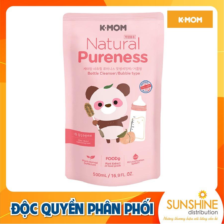 Nước rửa bình &amp; rau quả hữu cơ K-Mom Hàn Quốc thành phần tự nhiên dạng túi 500ml