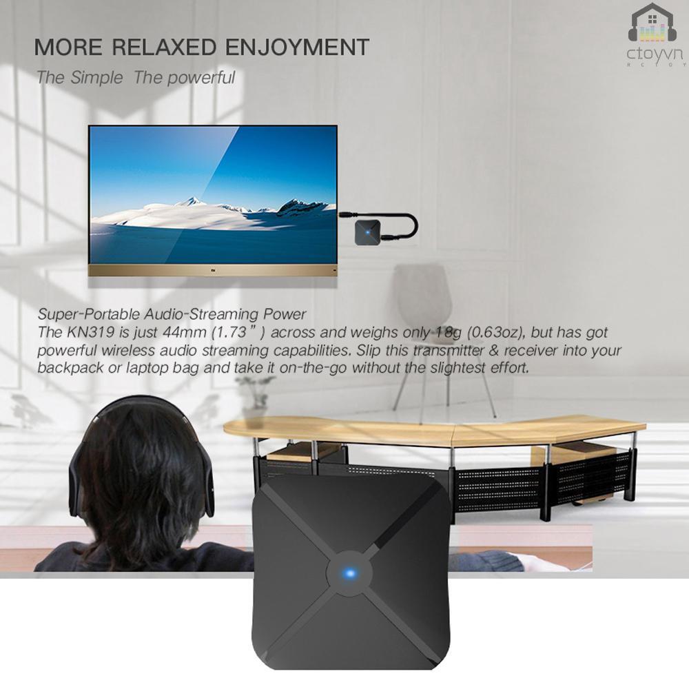 Thiết bị thu phát âm thanh Bluetooth KN319 2 trong 1 3.5mm AUX cho TV