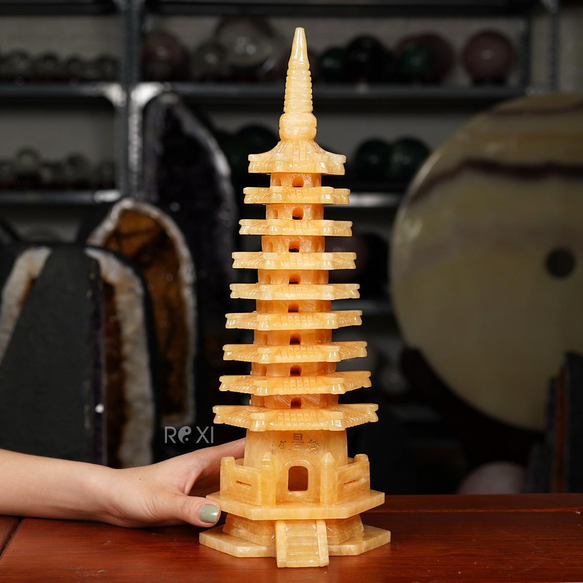 Tháp văn xương ngọc hoàng long 2,9kg - cao 40cm