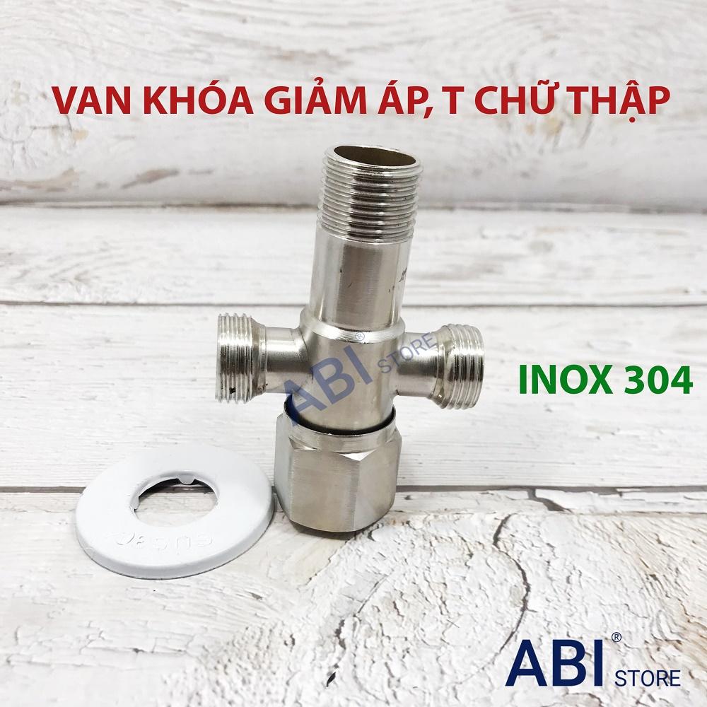 VAN TÊ CẦU VAN T CHIA NƯỚC BỒN CẦU TÊ CHỮ THẬP INOX 304 HÀNG ĐẸP