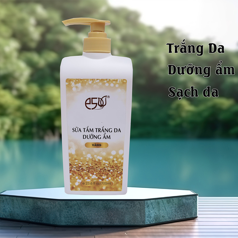 Sữa tắm trắng da dưỡng ẩm (vàng 24k) 700ml E5