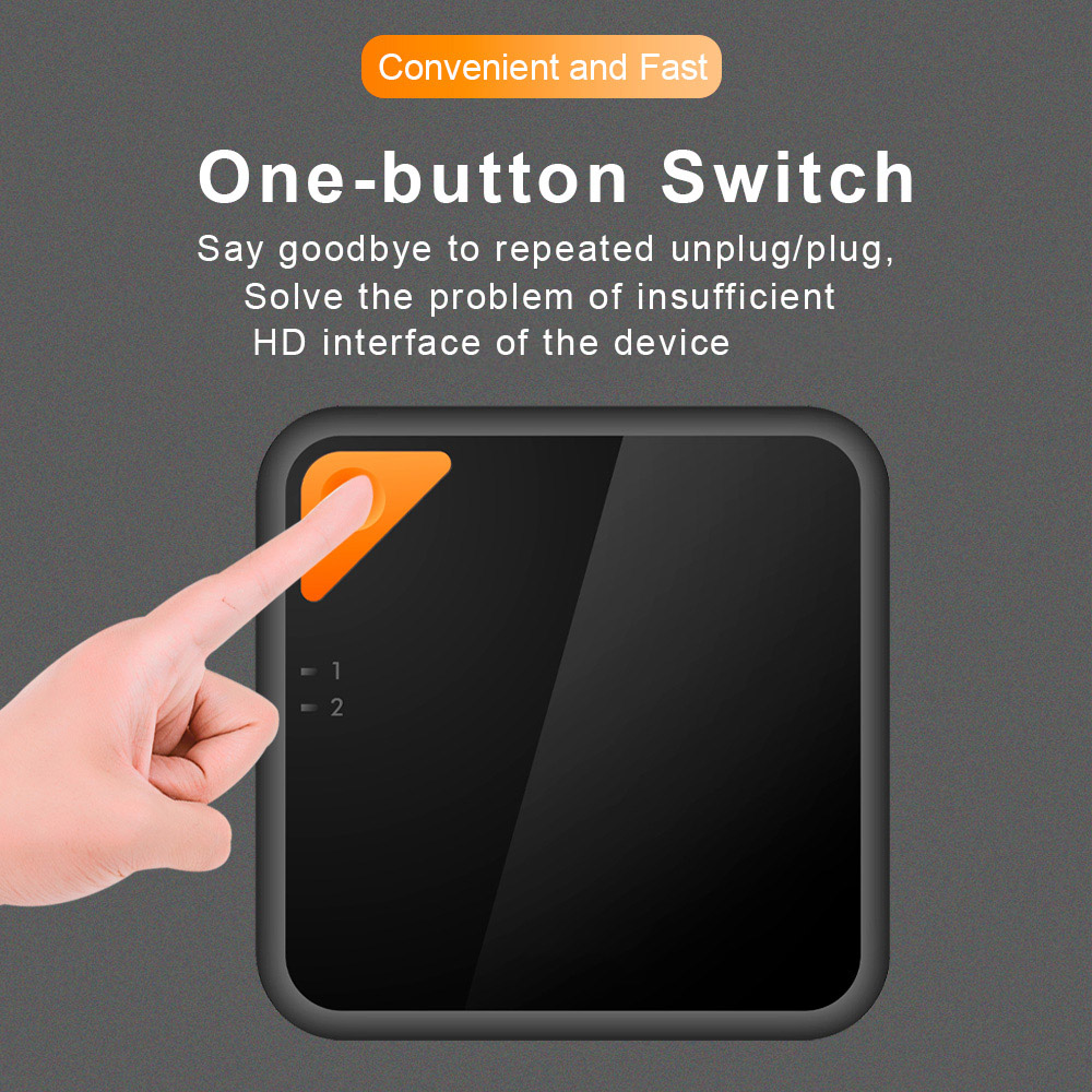 Bộ Chia HD Switch HD 2 Trong 1 Với Đèn Báo Hỗ Trợ 4K @ 60Hz 3D HD1080p Cho PS4 / 3 TV Box