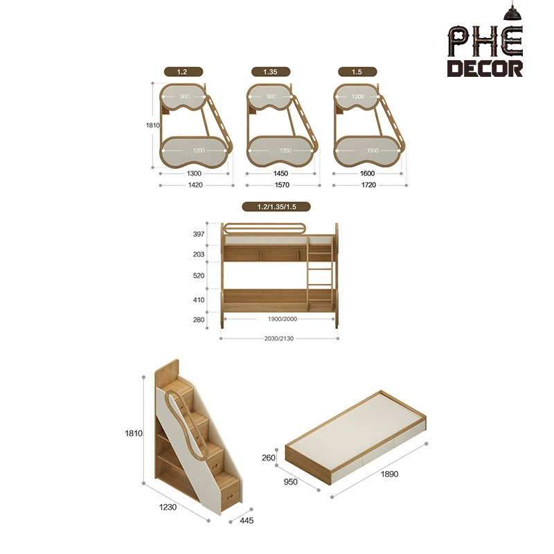 GIƯỜNG TẦNG TRẺ EM - GT02 - 1m2x1m9