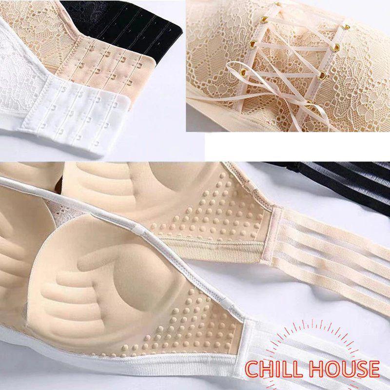 Áo Ngực Dây Rút, Chống Tụt, Đệm Dày, Nâng Ngực ms3058 - CHILLHOUSE
