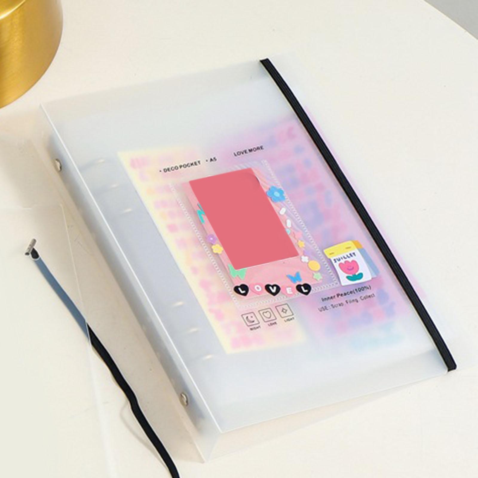 Portable 3 inch Photocard Binder Name Holder for School Stationery