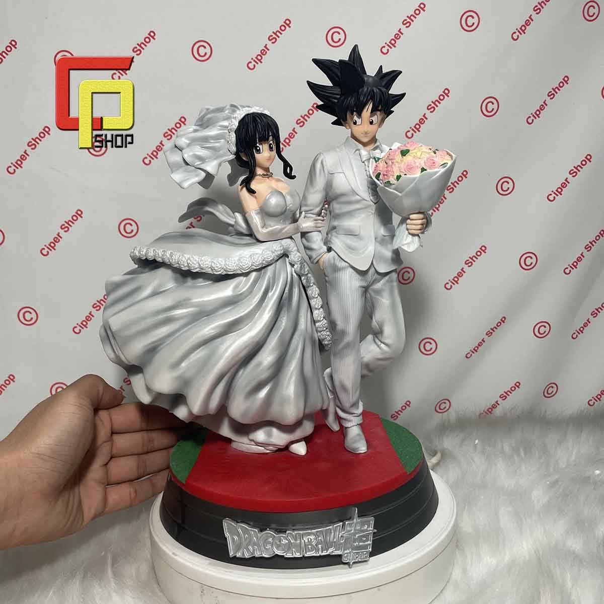 Mô hình Son Goku Chichi - Figure Goku Chichi Wedding 7 viên ngọc rồng