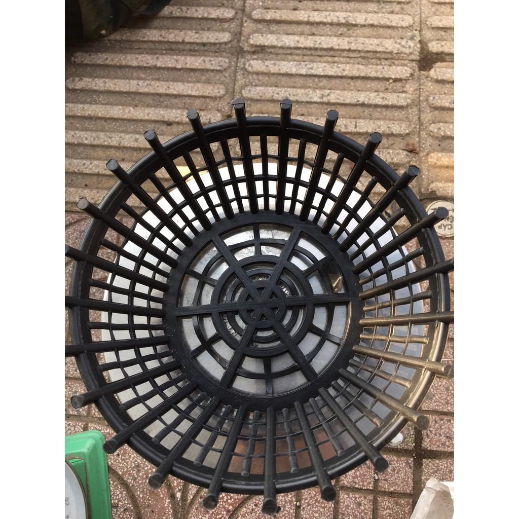 Combo 10 chậu giả gỗ nan phụ 25cm
