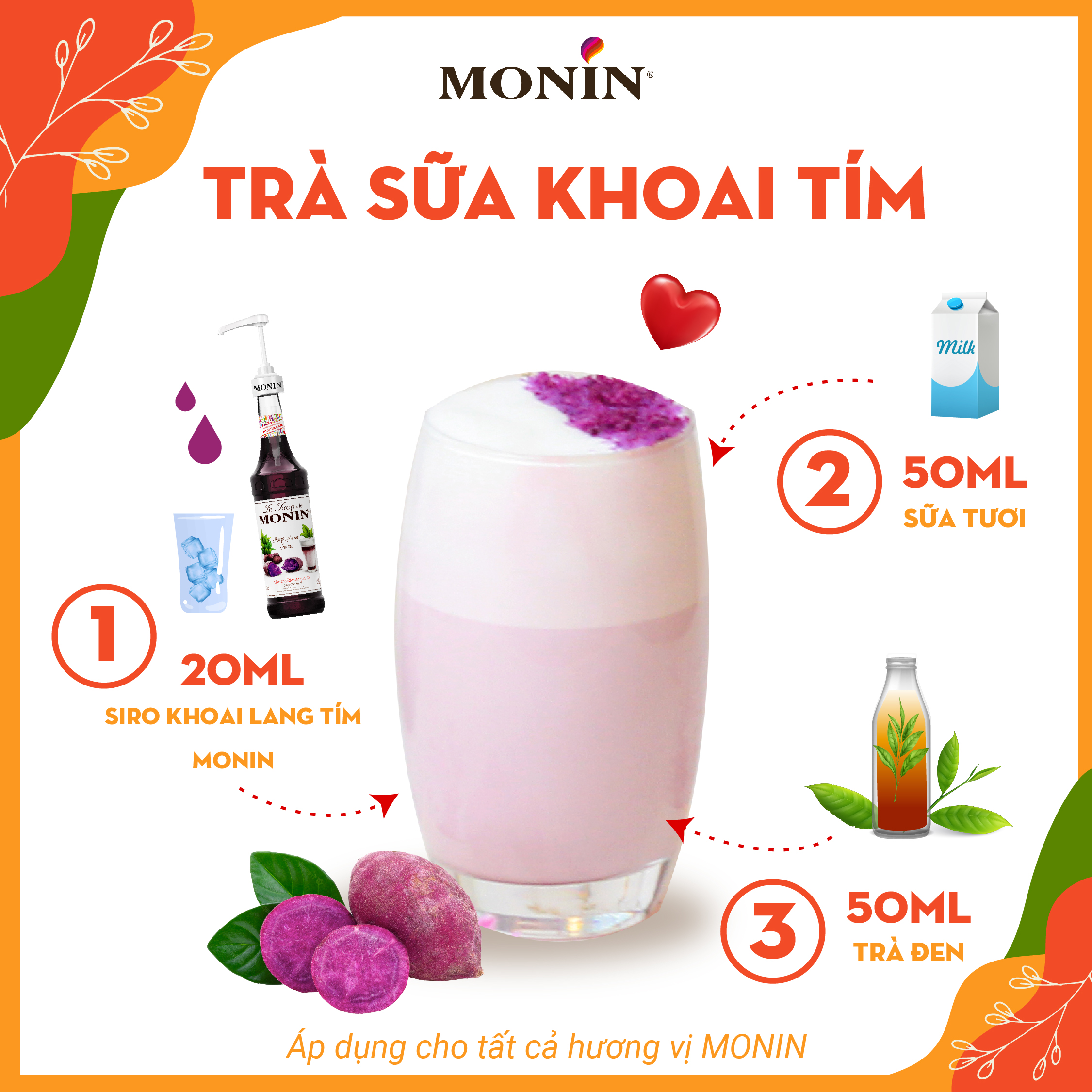 Siro Khoai Lang Tím MONIN - 700ML