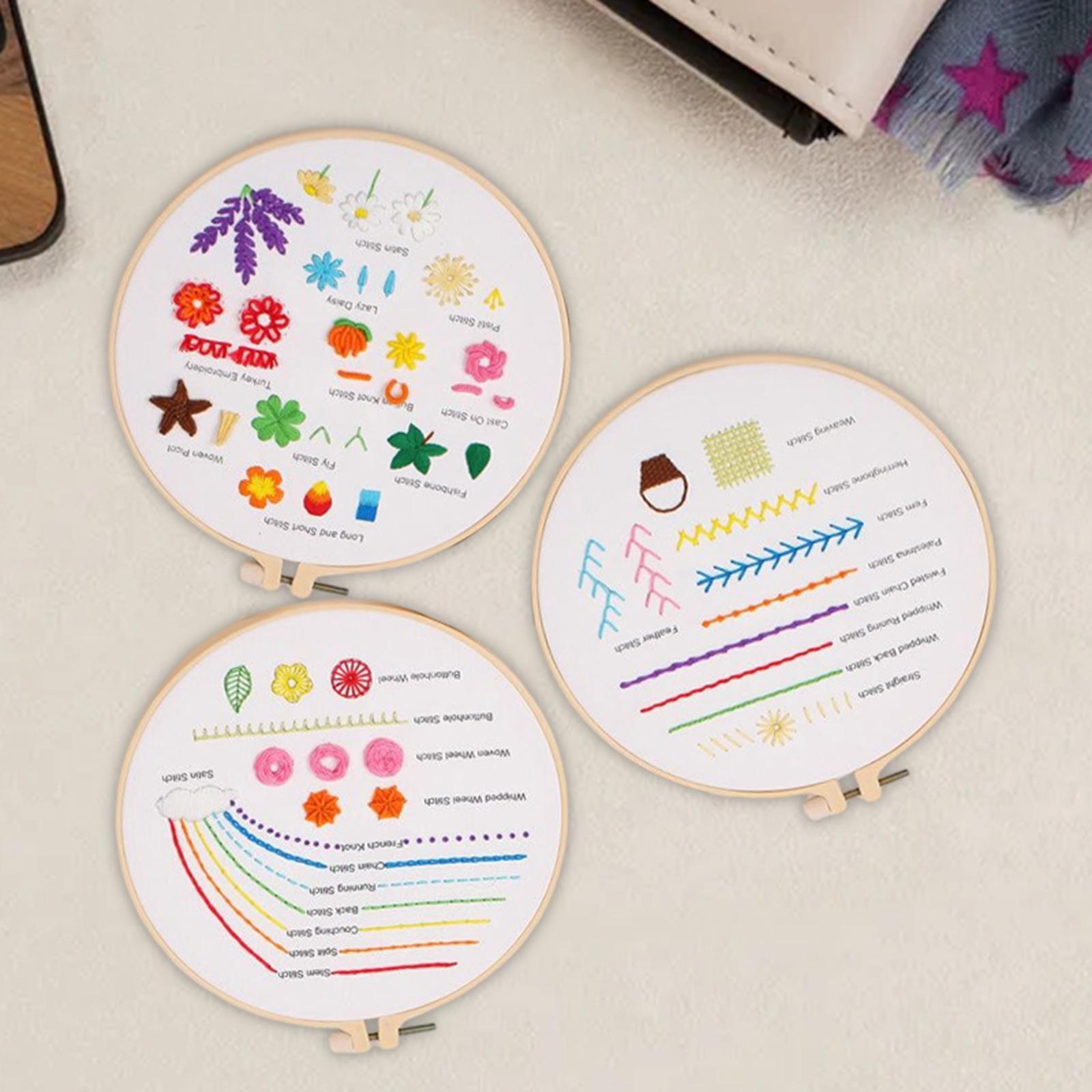 Embroidery Beginner Kit Adult Cross Stitch Needlework for Home Decor